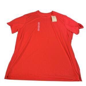 NWT Nike dri fit red performance shirt black swoosh. Size XXL. activewear sports